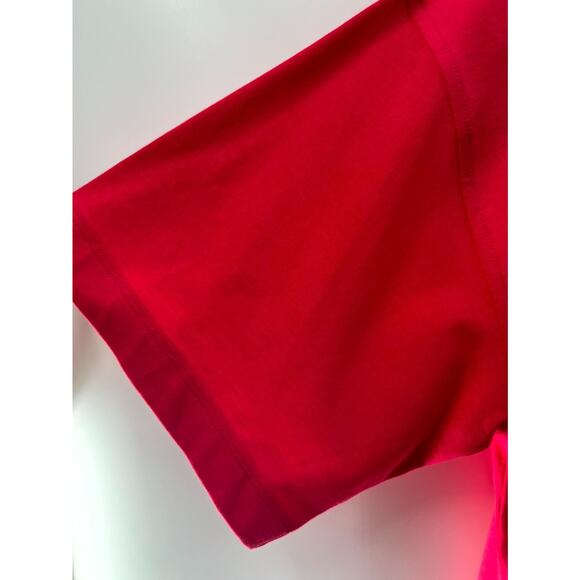 COS Womens Hot Pink Solid Cotton Knit Crew Neck Short Sleeve T-Shirt Size Small - Picture 4 of 8